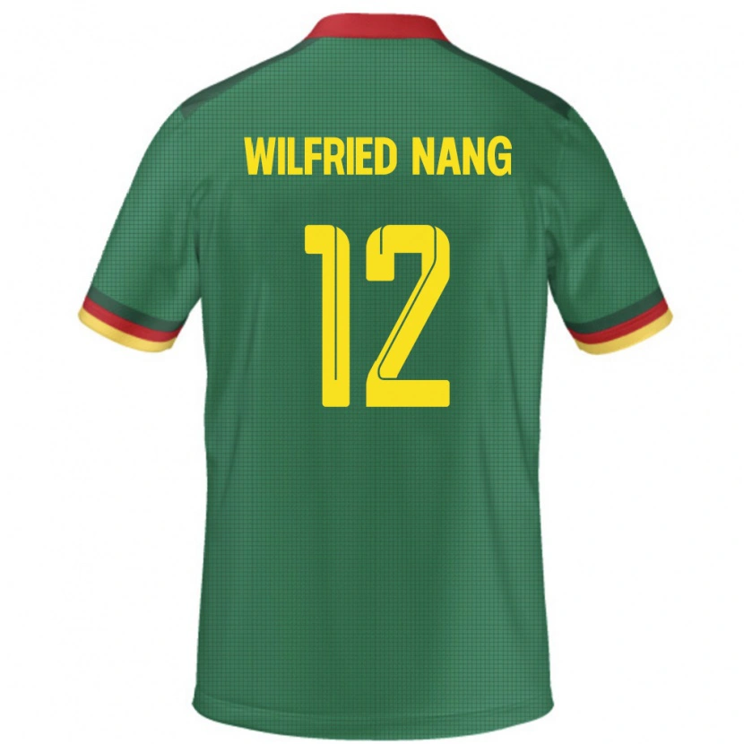 Danxen Męski Kamerun Toni Wilfried Nang #12 Zielony Domowa Koszulka 24-26 Koszulki Klubowe