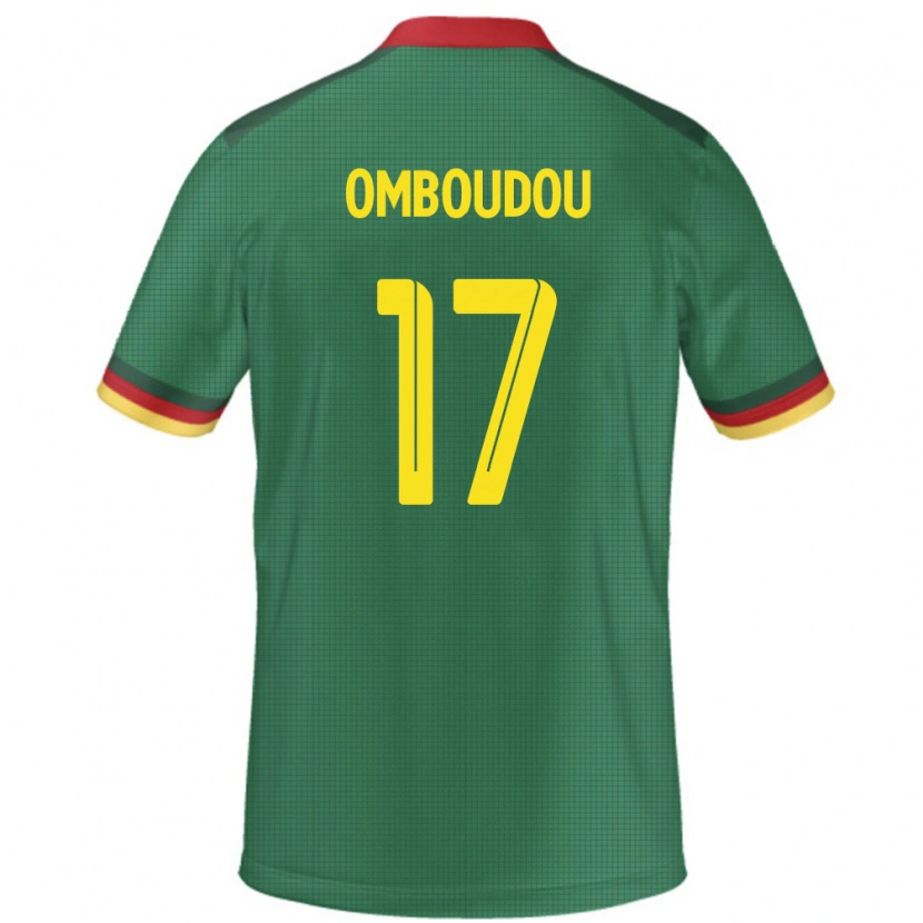 Danxen Męski Kamerun Brigitte Omboudou #17 Zielony Domowa Koszulka 24-26 Koszulki Klubowe