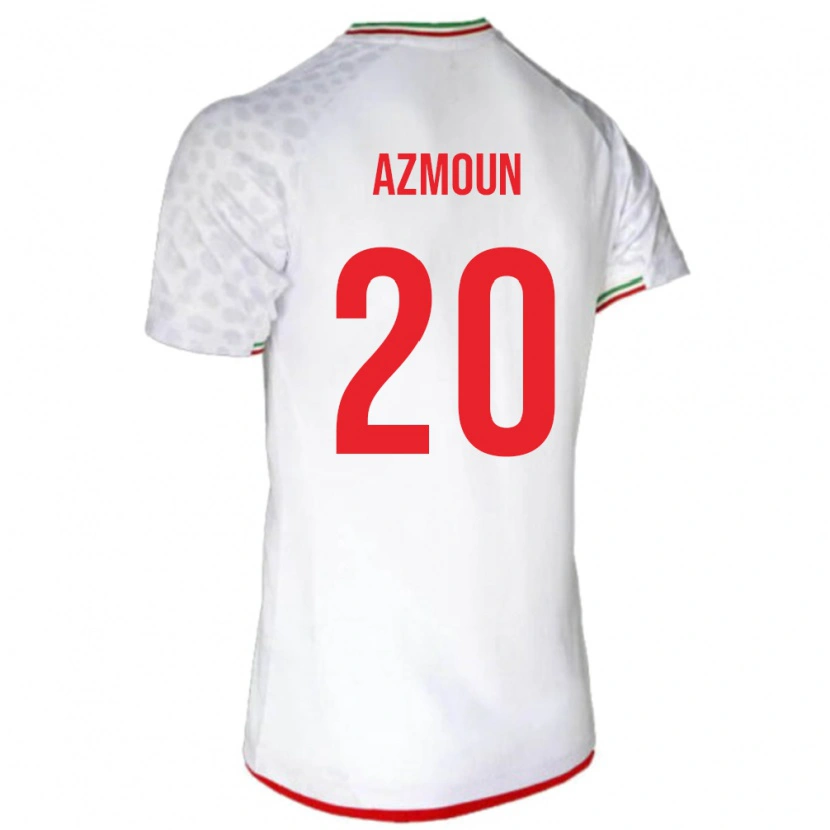 Danxen Męski Iran Sardar Azmoun #20 Biały Domowa Koszulka 24-26 Koszulki Klubowe
