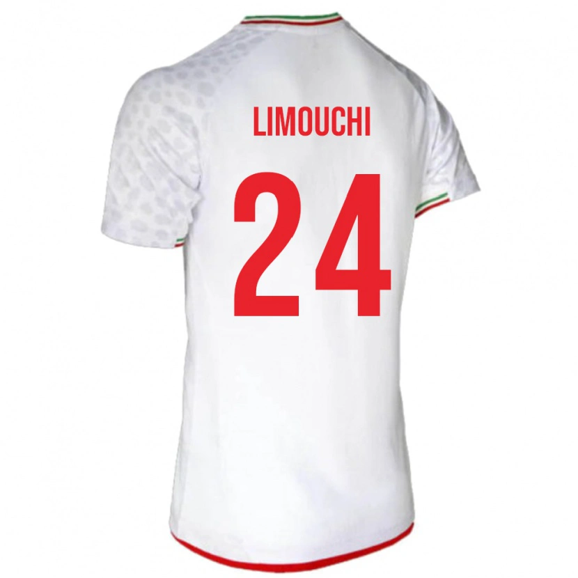 Danxen Męski Iran Mehdi Limouchi #24 Biały Domowa Koszulka 24-26 Koszulki Klubowe