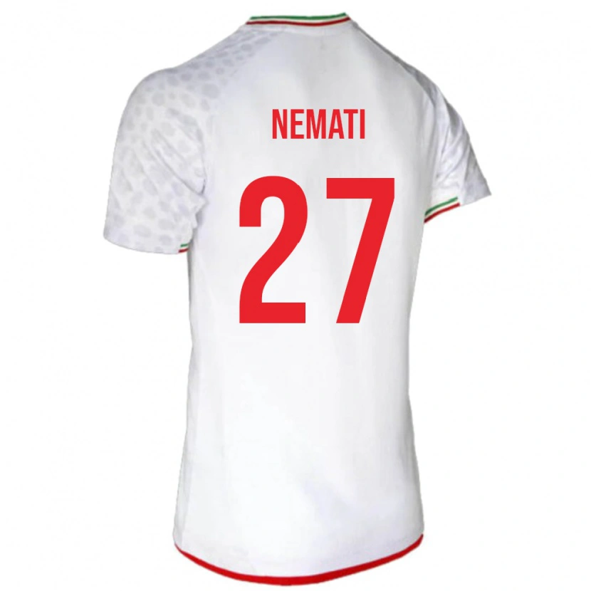 Danxen Męski Iran Ali Nemati #27 Biały Domowa Koszulka 24-26 Koszulki Klubowe