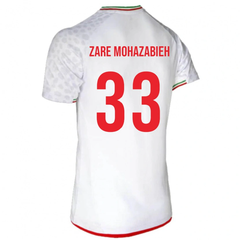Danxen Męski Iran Mehdi Zare Mohazabieh #33 Biały Domowa Koszulka 24-26 Koszulki Klubowe