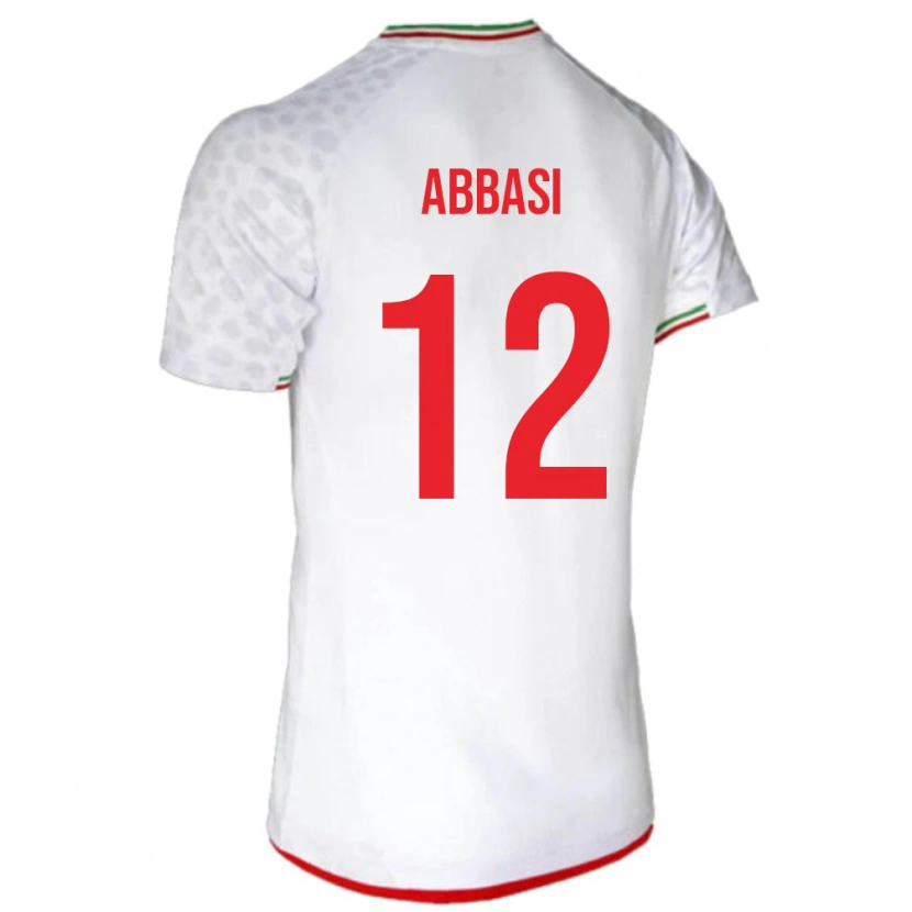 Danxen Męski Iran Armin Abbasi #12 Biały Domowa Koszulka 24-26 Koszulki Klubowe