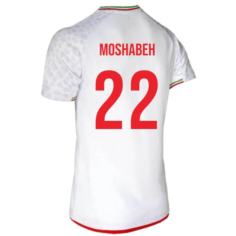 Danxen Męski Iran Mahan Moshabeh #22 Biały Domowa Koszulka 24-26 Koszulki Klubowe