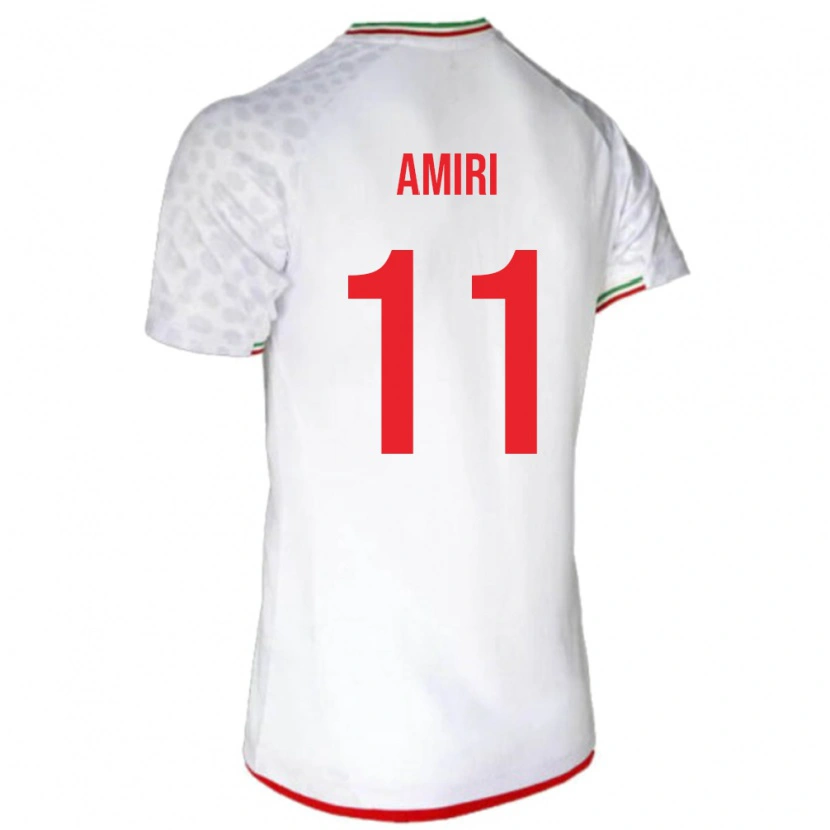 Danxen Męski Iran Vahid Amiri #11 Biały Domowa Koszulka 24-26 Koszulki Klubowe
