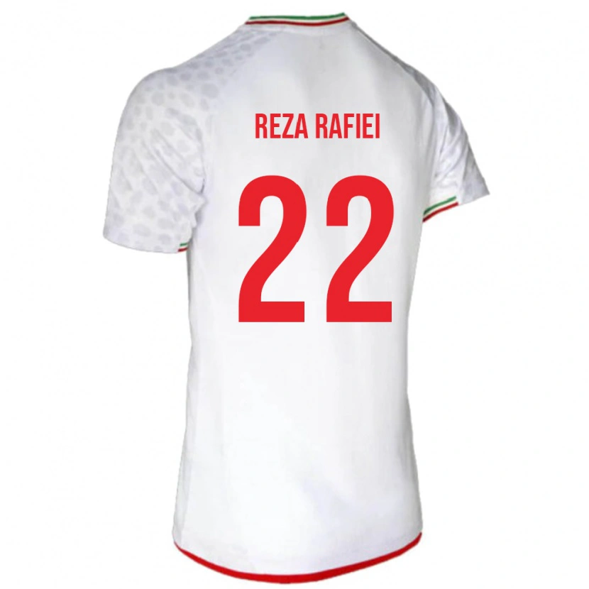 Danxen Męski Iran Amir Reza Rafiei #22 Biały Domowa Koszulka 24-26 Koszulki Klubowe