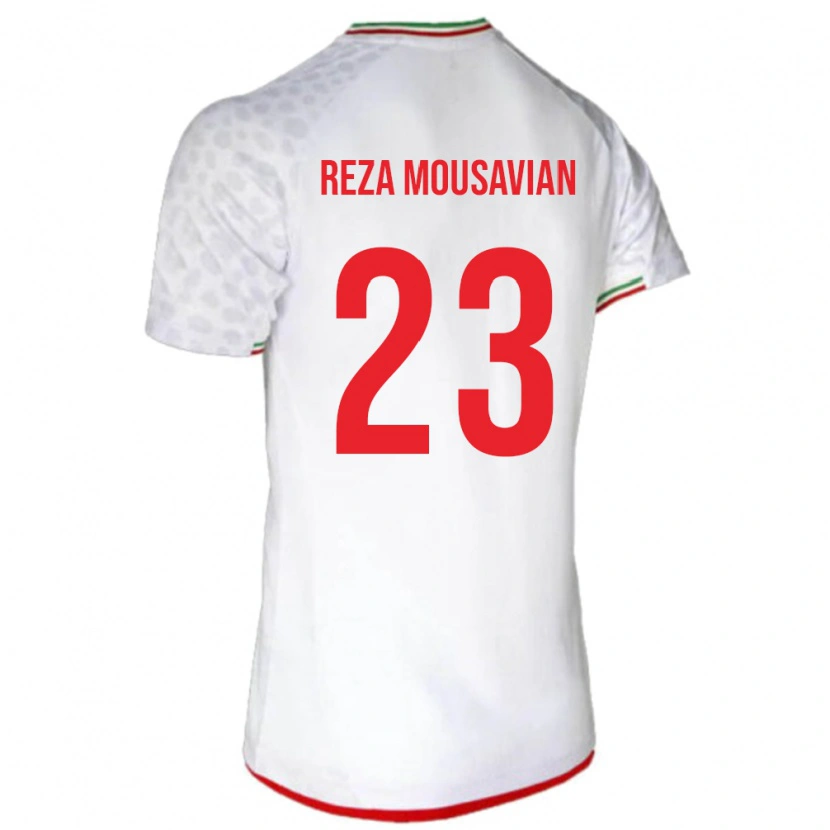 Danxen Męski Iran Seyed Reza Mousavian #23 Biały Domowa Koszulka 24-26 Koszulki Klubowe