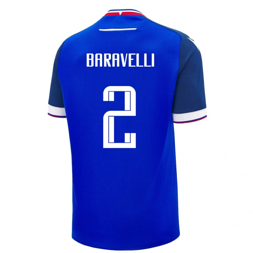 Danxen Męski Słowacja Rocco Baravelli #2 Niebieski Domowa Koszulka 24-26 Koszulki Klubowe