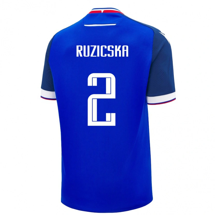 Danxen Męski Słowacja Dominik Ruzicska #2 Niebieski Domowa Koszulka 24-26 Koszulki Klubowe