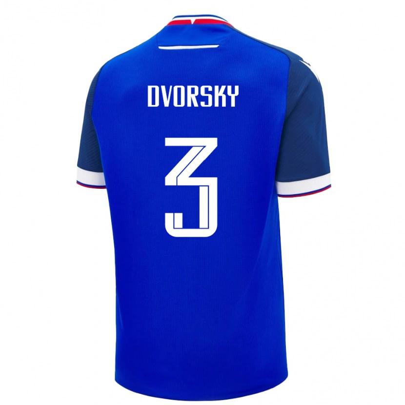 Danxen Męski Słowacja Lukas Dvorsky #3 Niebieski Domowa Koszulka 24-26 Koszulki Klubowe