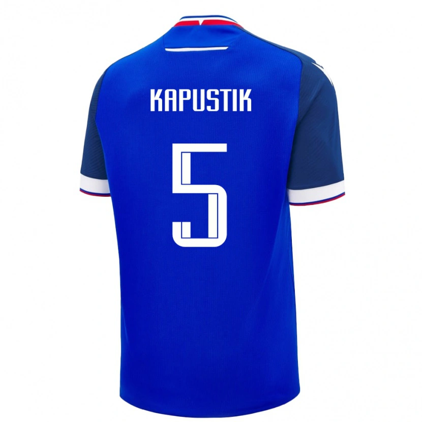 Danxen Męski Słowacja Killian Kapustik #5 Niebieski Domowa Koszulka 24-26 Koszulki Klubowe