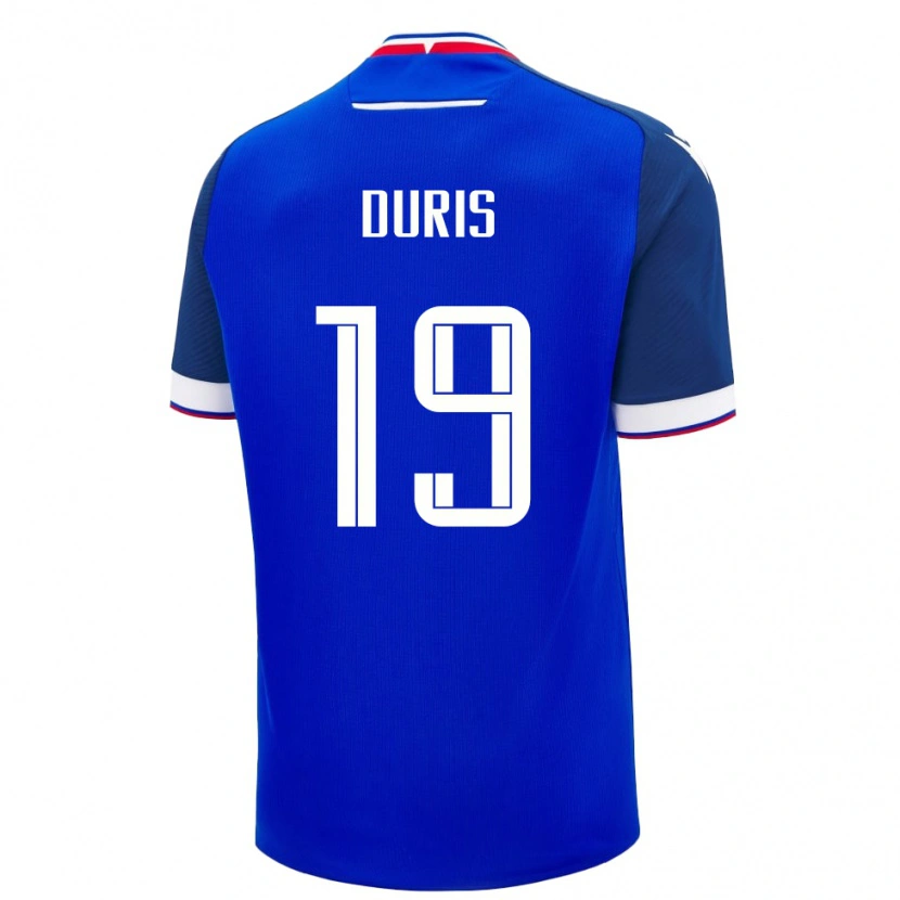 Danxen Męski Słowacja Jakub Duris #19 Niebieski Domowa Koszulka 24-26 Koszulki Klubowe