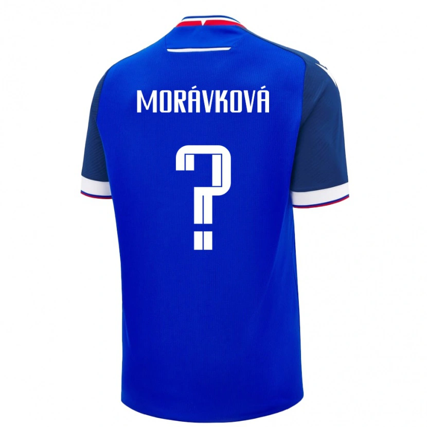 Danxen Męski Słowacja Tamara Morávková #0 Niebieski Domowa Koszulka 24-26 Koszulki Klubowe