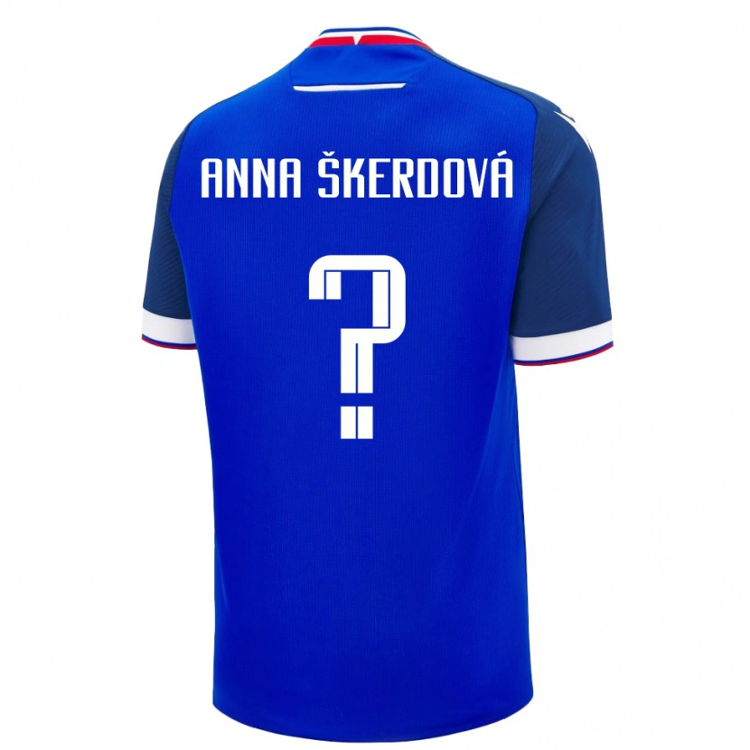 Danxen Męski Słowacja Sofia Anna Škerdová #0 Niebieski Domowa Koszulka 24-26 Koszulki Klubowe