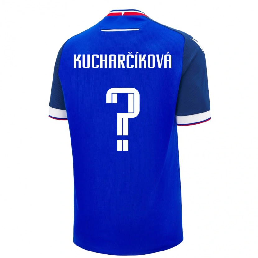 Danxen Męski Słowacja Dominika Kucharčíková #0 Niebieski Domowa Koszulka 24-26 Koszulki Klubowe