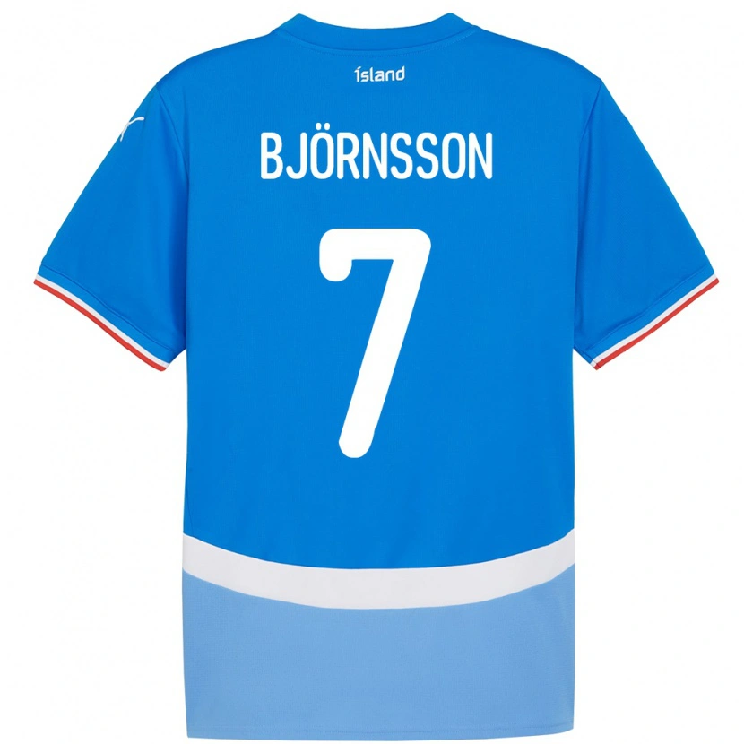Danxen Męski Islandia Benjamin Björnsson #7 Niebieski Domowa Koszulka 24-26 Koszulki Klubowe