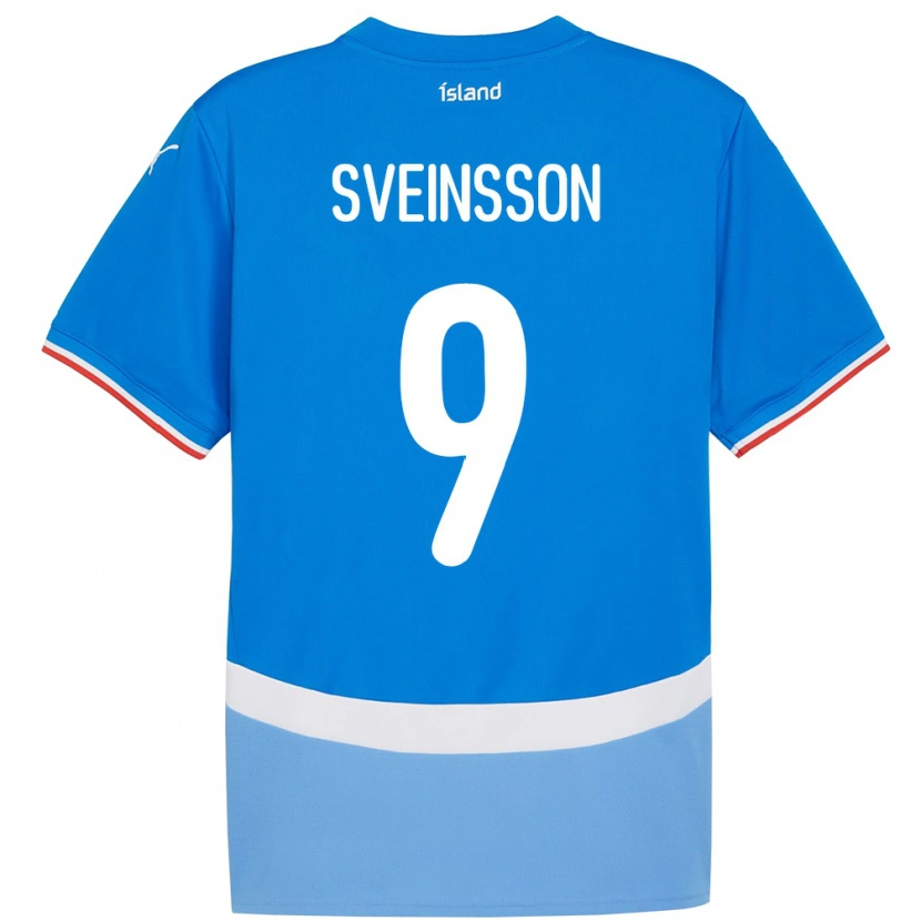 Danxen Męski Islandia Rúnar Dadi Vatsndal Sveinsson #9 Niebieski Domowa Koszulka 24-26 Koszulki Klubowe