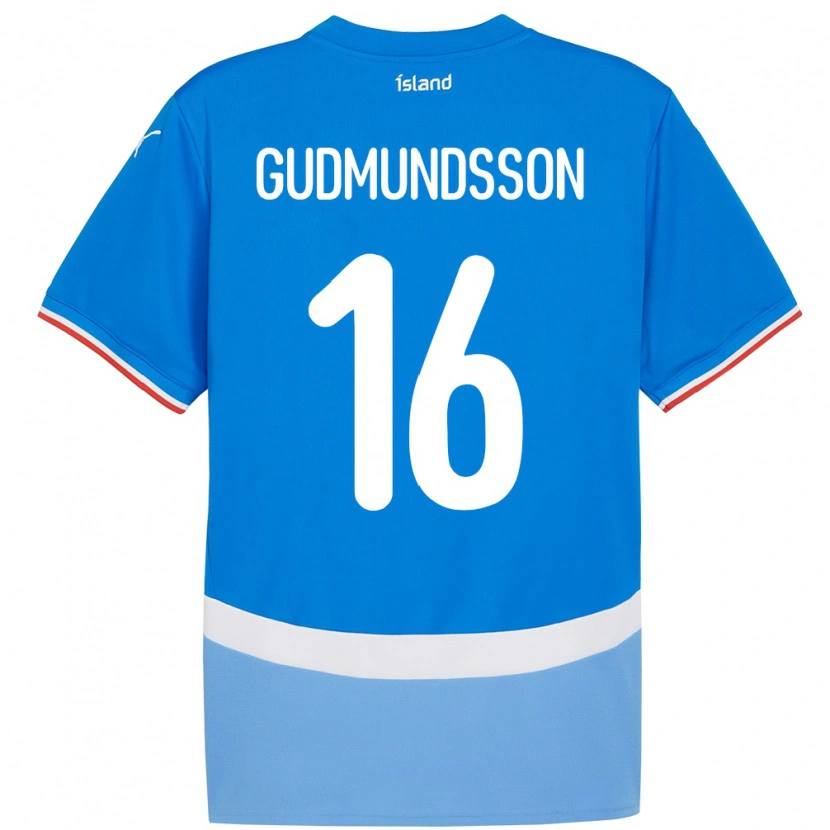 Danxen Męski Islandia Jón Breki Gudmundsson #16 Niebieski Domowa Koszulka 24-26 Koszulki Klubowe
