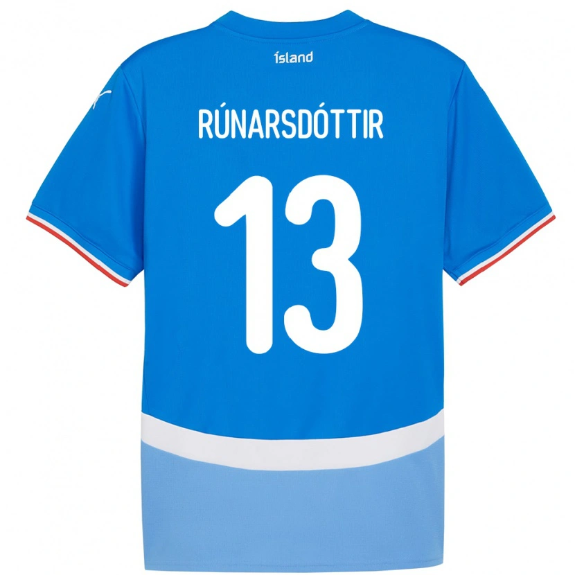 Danxen Męski Islandia Cecilía Rán Rúnarsdóttir #13 Niebieski Domowa Koszulka 24-26 Koszulki Klubowe