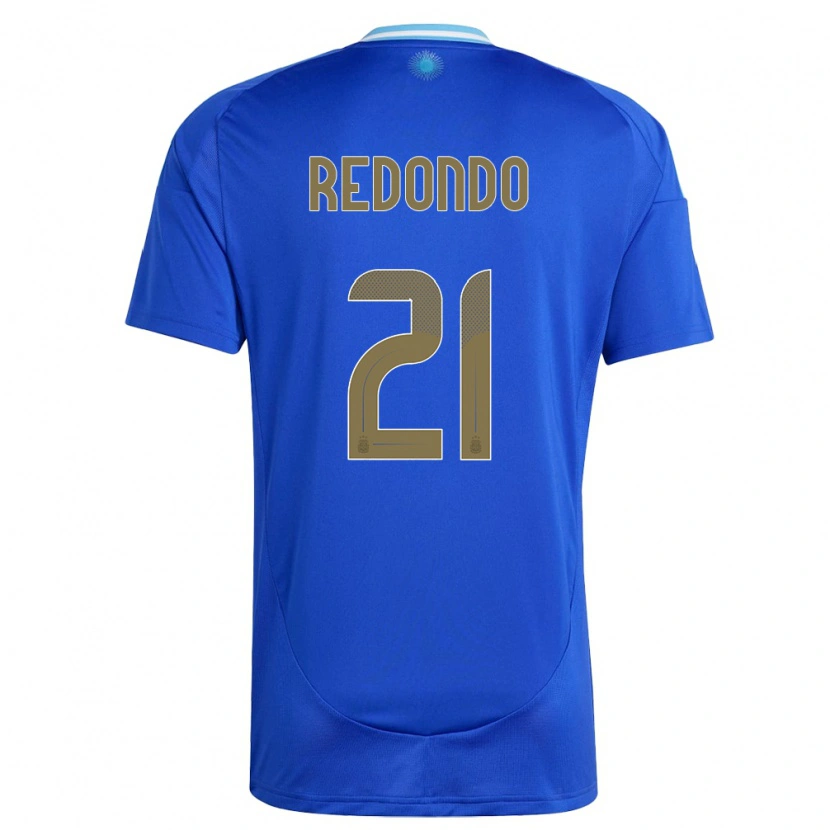 Danxen Męski Argentyna Federico Redondo #21 Niebieski Wyjazdowa Koszulka 24-26 Koszulki Klubowe