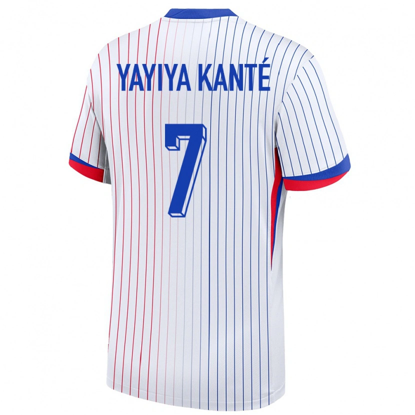 Danxen Męski Francja Ibrahim Yayiya Kanté #7 Biały Wyjazdowa Koszulka 24-26 Koszulki Klubowe