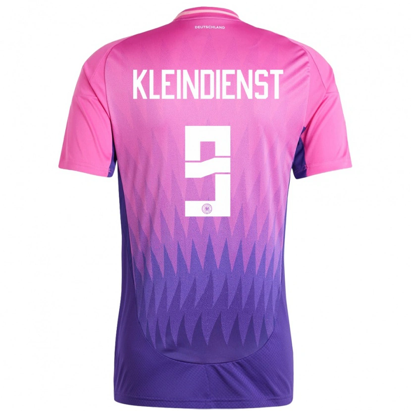 Danxen Męski Niemcy Tim Kleindienst #9 Różowy Fiolet Wyjazdowa Koszulka 24-26 Koszulki Klubowe