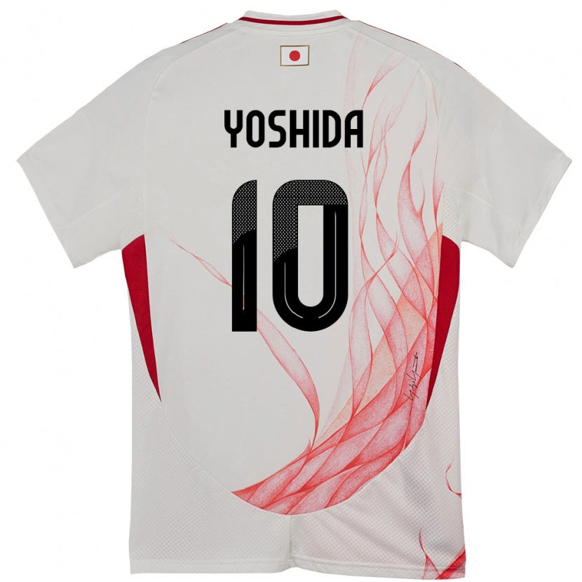 Danxen Męski Japonia Minato Yoshida #10 Biały Wyjazdowa Koszulka 24-26 Koszulki Klubowe