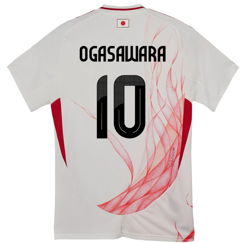Danxen Męski Japonia Hiro Ogasawara #10 Biały Wyjazdowa Koszulka 24-26 Koszulki Klubowe