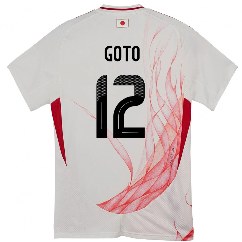 Danxen Męski Japonia Wataru Goto #12 Biały Wyjazdowa Koszulka 24-26 Koszulki Klubowe