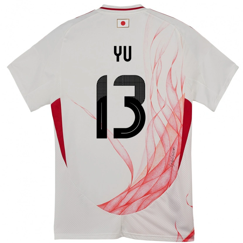Danxen Męski Japonia Yu Hirakawa #13 Biały Wyjazdowa Koszulka 24-26 Koszulki Klubowe