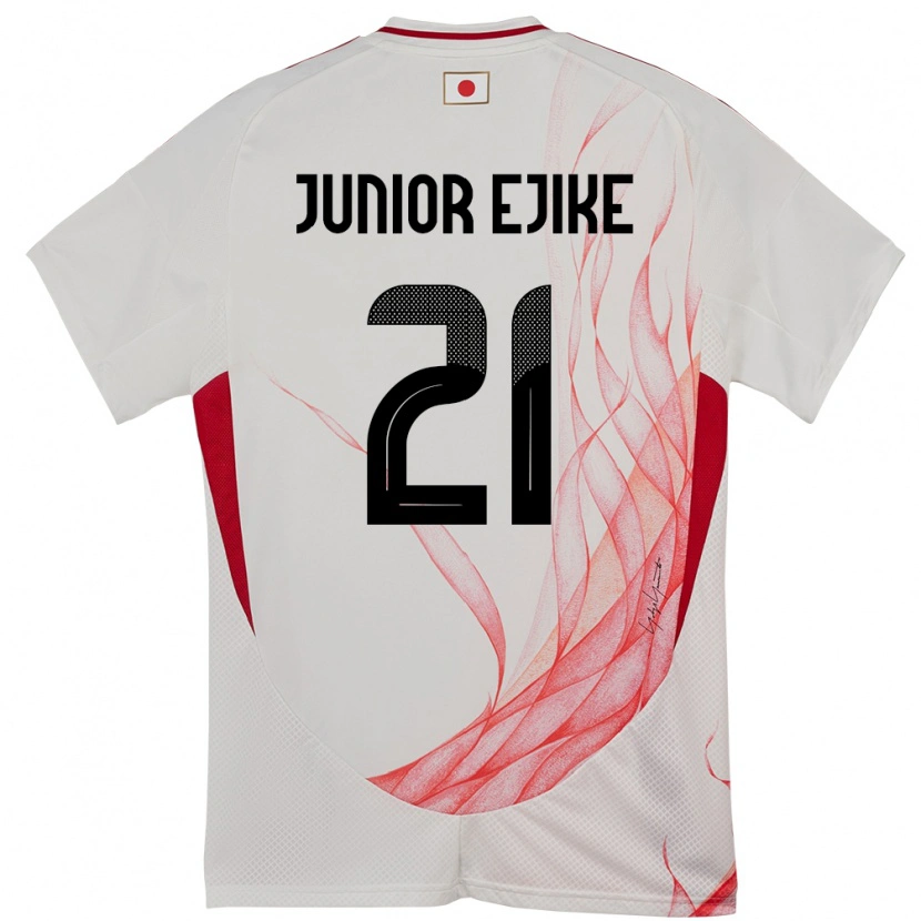 Danxen Męski Japonia Ibuki Vincent Junior Ejike #21 Biały Wyjazdowa Koszulka 24-26 Koszulki Klubowe