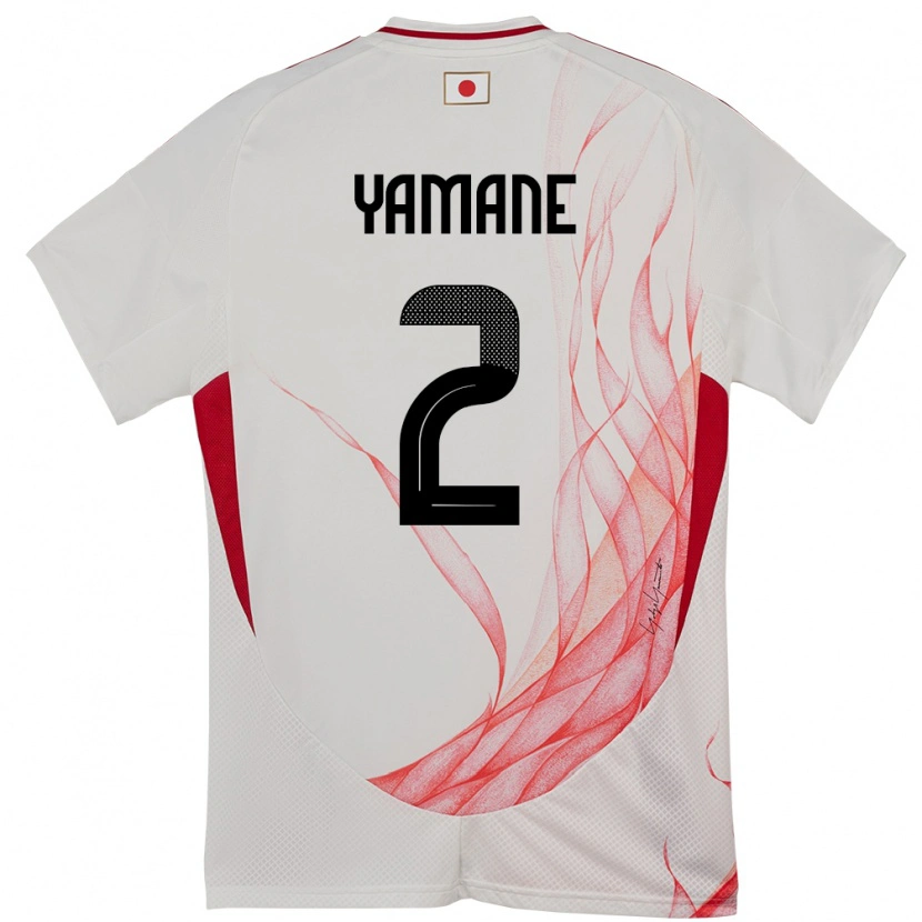 Danxen Męski Japonia Miki Yamane #2 Biały Wyjazdowa Koszulka 24-26 Koszulki Klubowe