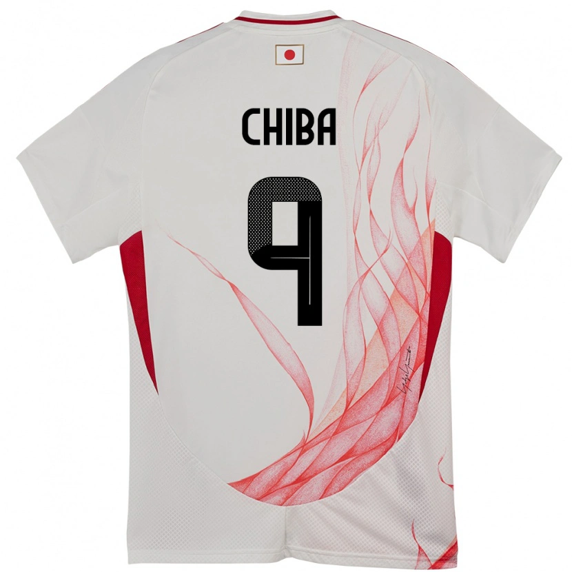 Danxen Męski Japonia Kanta Chiba #9 Biały Wyjazdowa Koszulka 24-26 Koszulki Klubowe