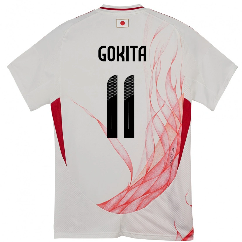 Danxen Męski Japonia Kishin Gokita #11 Biały Wyjazdowa Koszulka 24-26 Koszulki Klubowe