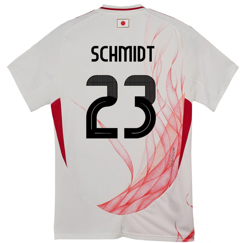 Danxen Męski Japonia Daniel Schmidt #23 Biały Wyjazdowa Koszulka 24-26 Koszulki Klubowe