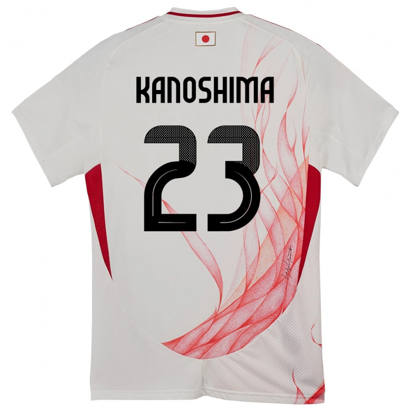 Danxen Męski Japonia Yu Kanoshima #23 Biały Wyjazdowa Koszulka 24-26 Koszulki Klubowe