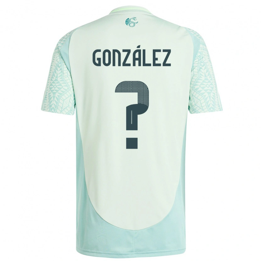 Danxen Męski Meksyk Julio González #0 Lniana Zieleń Wyjazdowa Koszulka 24-26 Koszulki Klubowe