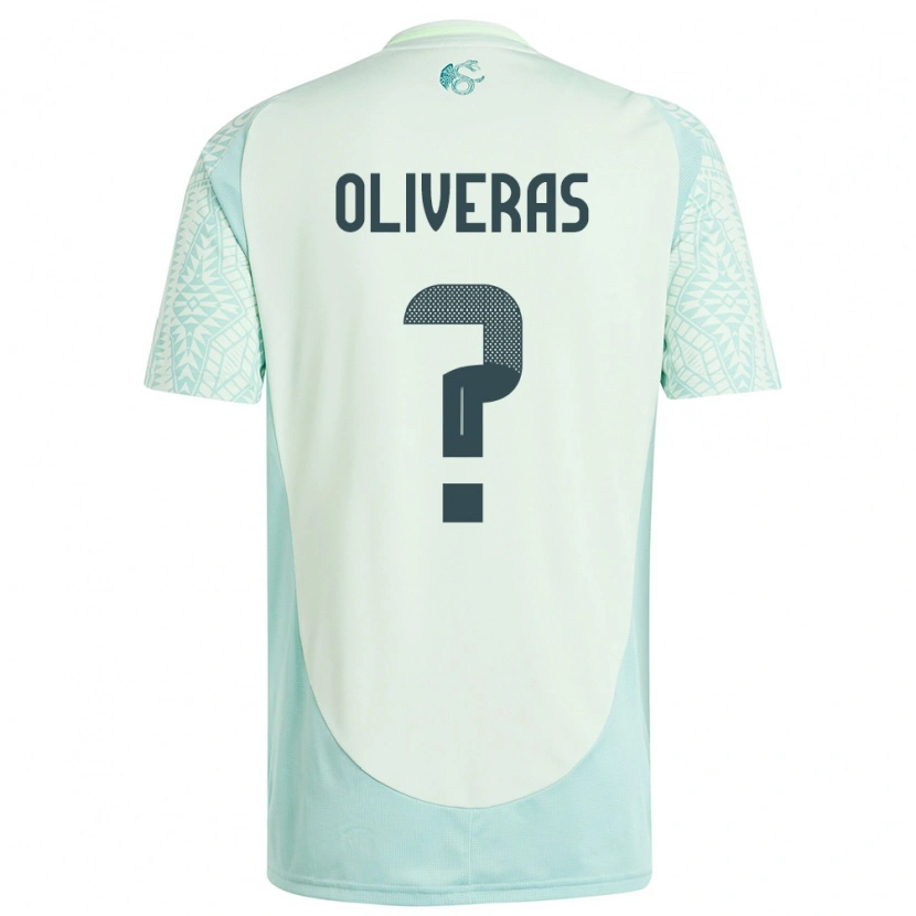 Danxen Męski Meksyk Robert Oliveras #0 Lniana Zieleń Wyjazdowa Koszulka 24-26 Koszulki Klubowe