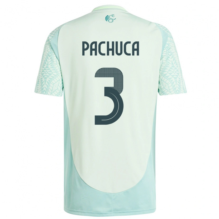 Danxen Męski Meksyk José Pachuca #3 Lniana Zieleń Wyjazdowa Koszulka 24-26 Koszulki Klubowe