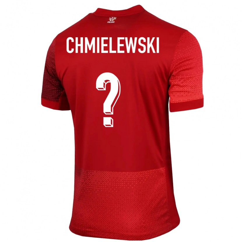 Danxen Męski Polska Jakub Chmielewski #0 Czerwony Wyjazdowa Koszulka 24-26 Koszulki Klubowe