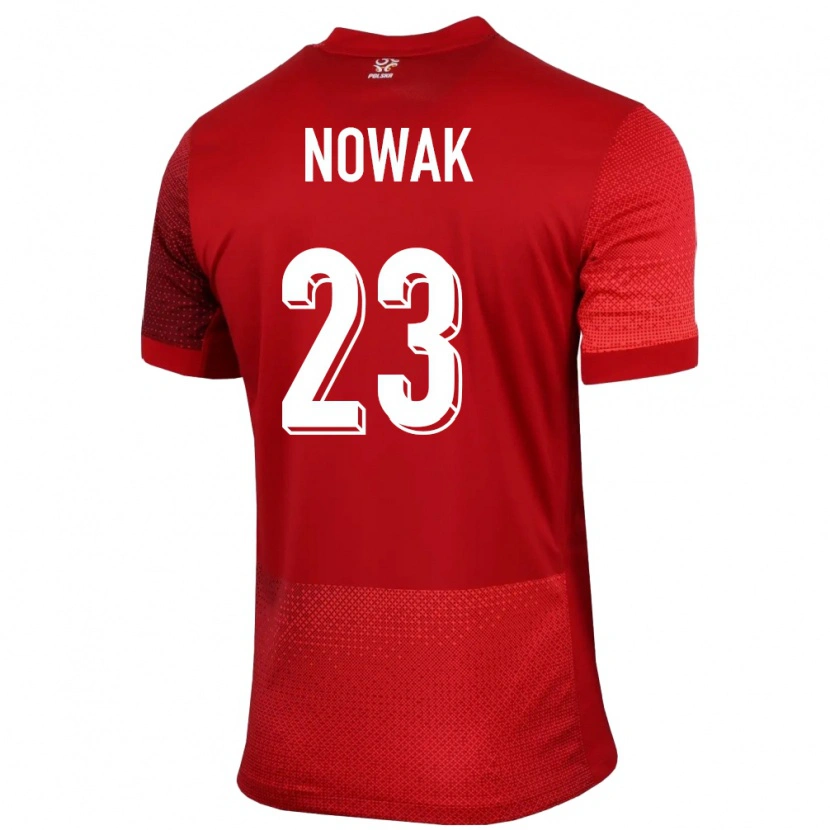 Danxen Męski Polska Wiktor Nowak #23 Czerwony Wyjazdowa Koszulka 24-26 Koszulki Klubowe