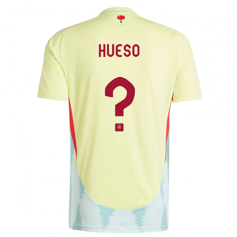 Danxen Męski Hiszpania Romeo Hueso #0 Żółty Wyjazdowa Koszulka 24-26 Koszulki Klubowe