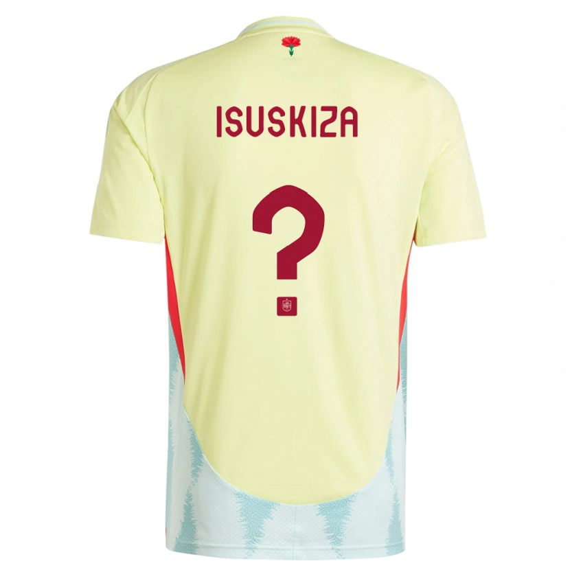 Danxen Męski Hiszpania Gorka Isuskiza #0 Żółty Wyjazdowa Koszulka 24-26 Koszulki Klubowe