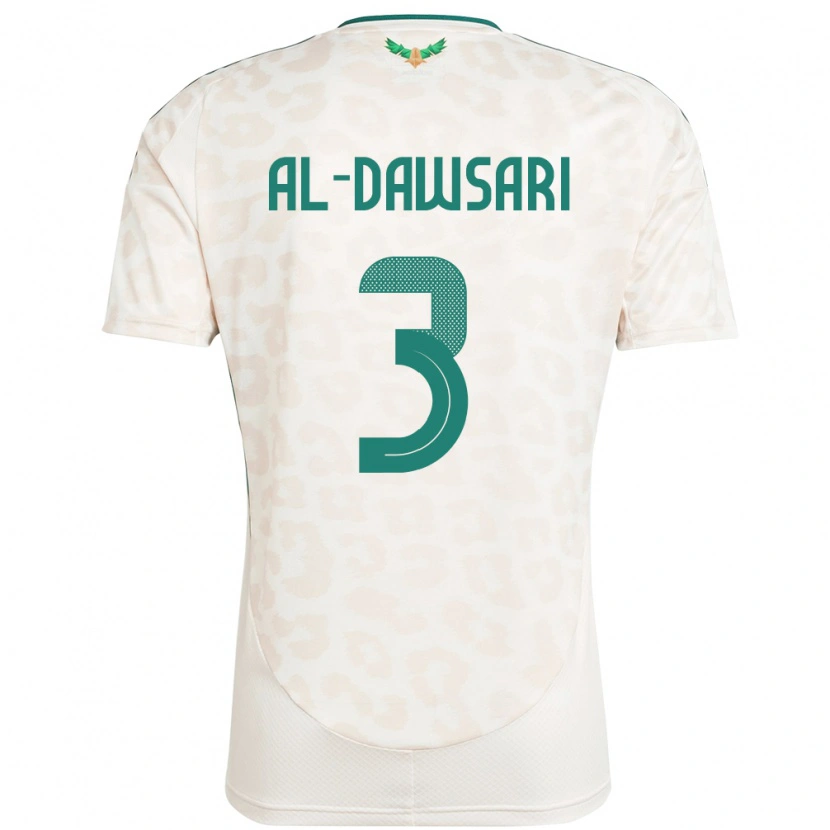 Danxen Męski Arabia Saudyjska Mohammed Al-Dawsari #3 Biały Wyjazdowa Koszulka 24-26 Koszulki Klubowe