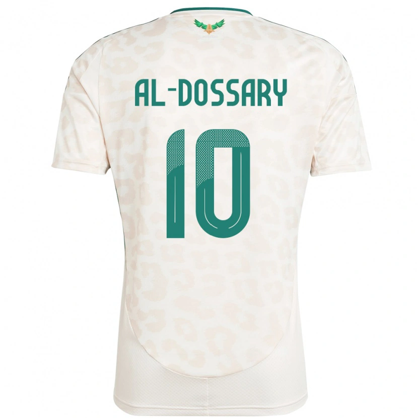 Danxen Męski Arabia Saudyjska Abdullah Al-Dossary #10 Biały Wyjazdowa Koszulka 24-26 Koszulki Klubowe