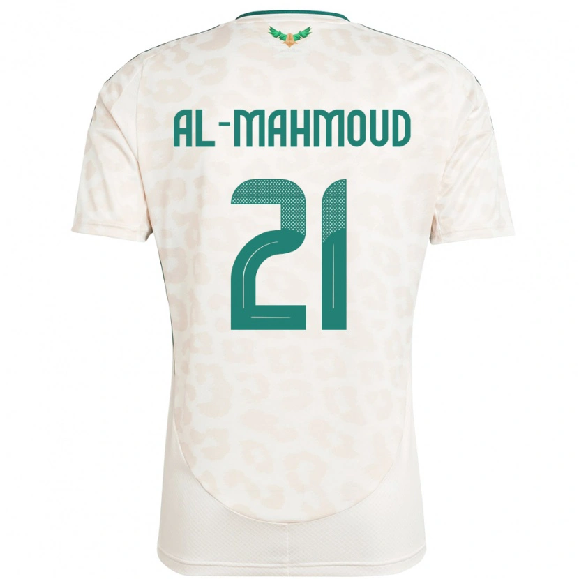 Danxen Męski Arabia Saudyjska Mohammed Al-Mahmoud #21 Biały Wyjazdowa Koszulka 24-26 Koszulki Klubowe