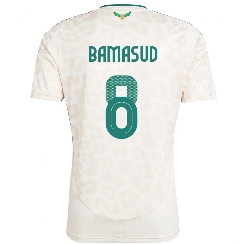 Danxen Męski Arabia Saudyjska Ahmed Bamasud #8 Biały Wyjazdowa Koszulka 24-26 Koszulki Klubowe
