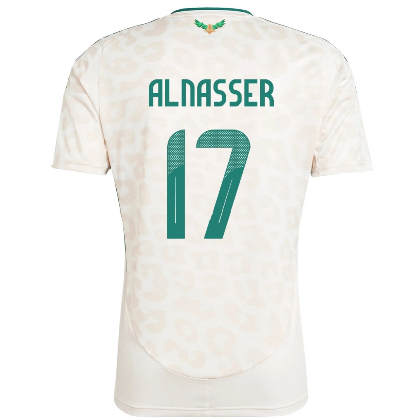 Danxen Męski Arabia Saudyjska Saad Alnasser #17 Biały Wyjazdowa Koszulka 24-26 Koszulki Klubowe