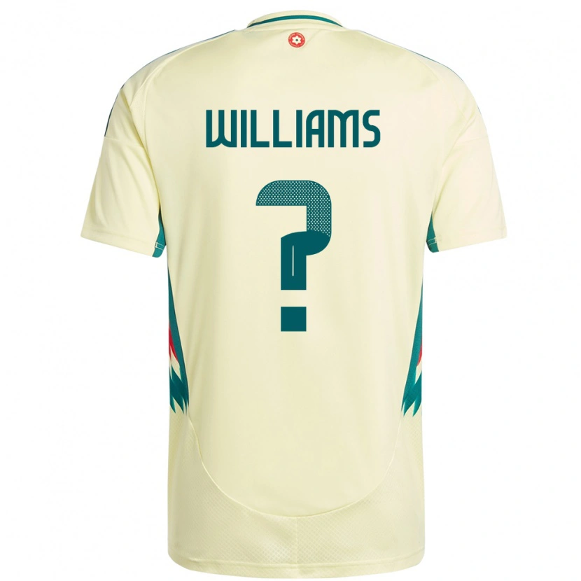 Danxen Męski Walia Fabian Williams #0 Beżowy Żółty Wyjazdowa Koszulka 24-26 Koszulki Klubowe