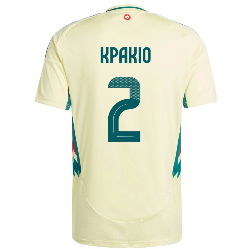 Danxen Męski Walia Ronan Kpakio #2 Beżowy Żółty Wyjazdowa Koszulka 24-26 Koszulki Klubowe